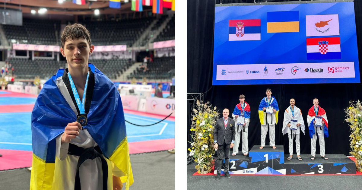 Наш спортсмен Матвій Форостюк — чемпіон Європи з тхеквондо!